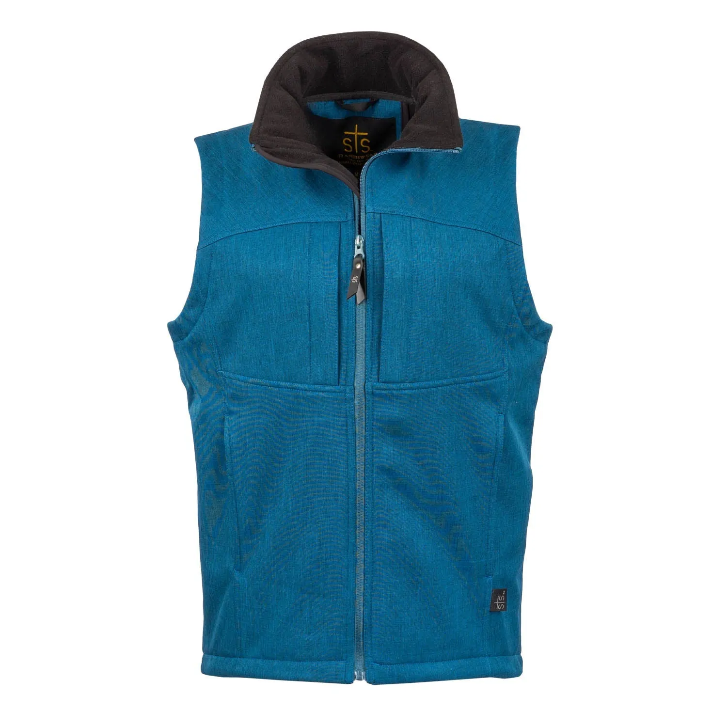 STS Ranchwear Womens Weston Teal Poly/Spandex Softshell Vest Vintage Wash