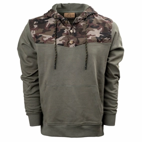 STS Ranchwear Mens Whit Camo/Charcoal 100% Cotton Pullover All-Weather Active Lifestyle STS Ranchwear Mens Whit Camo/Charcoal 100% Cotton Pullover