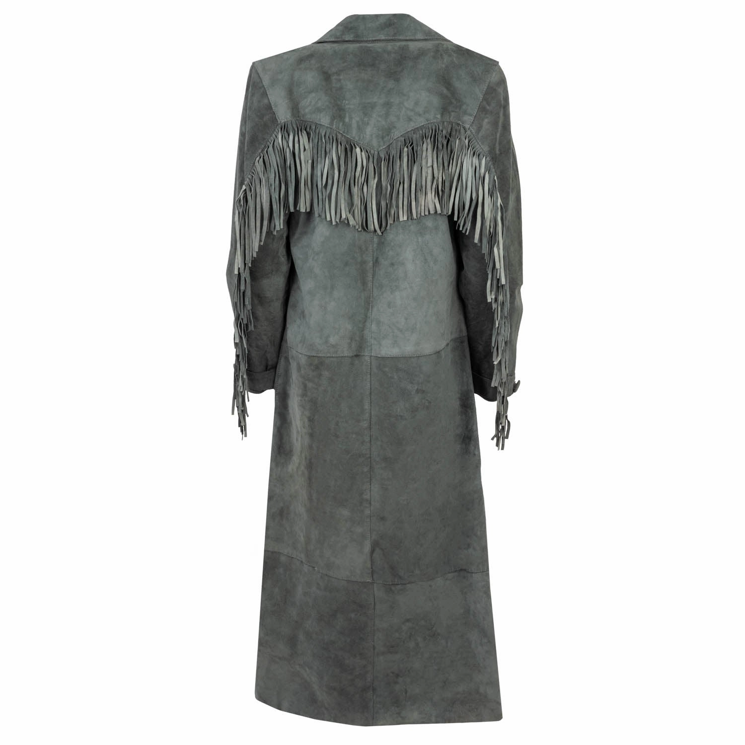 Clean Aesthetic Contemporary Waistband STS Ranchwear Womens Vivie Fog Suede Leather Jacket