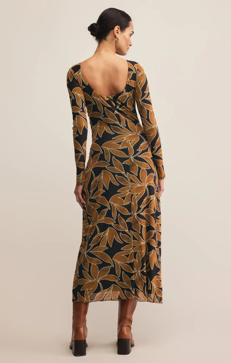 Pure Tone Spellbound Nox Floral Dress in Coconut