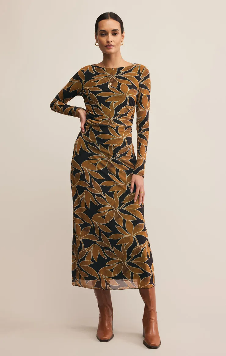 Chic Design Spellbound Nox Floral Dress in Coconut