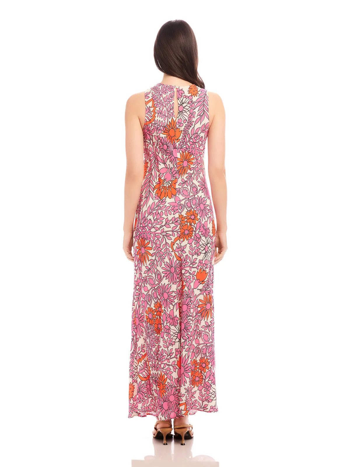Easy Wrap Dani Maxi Dress in Retro Print