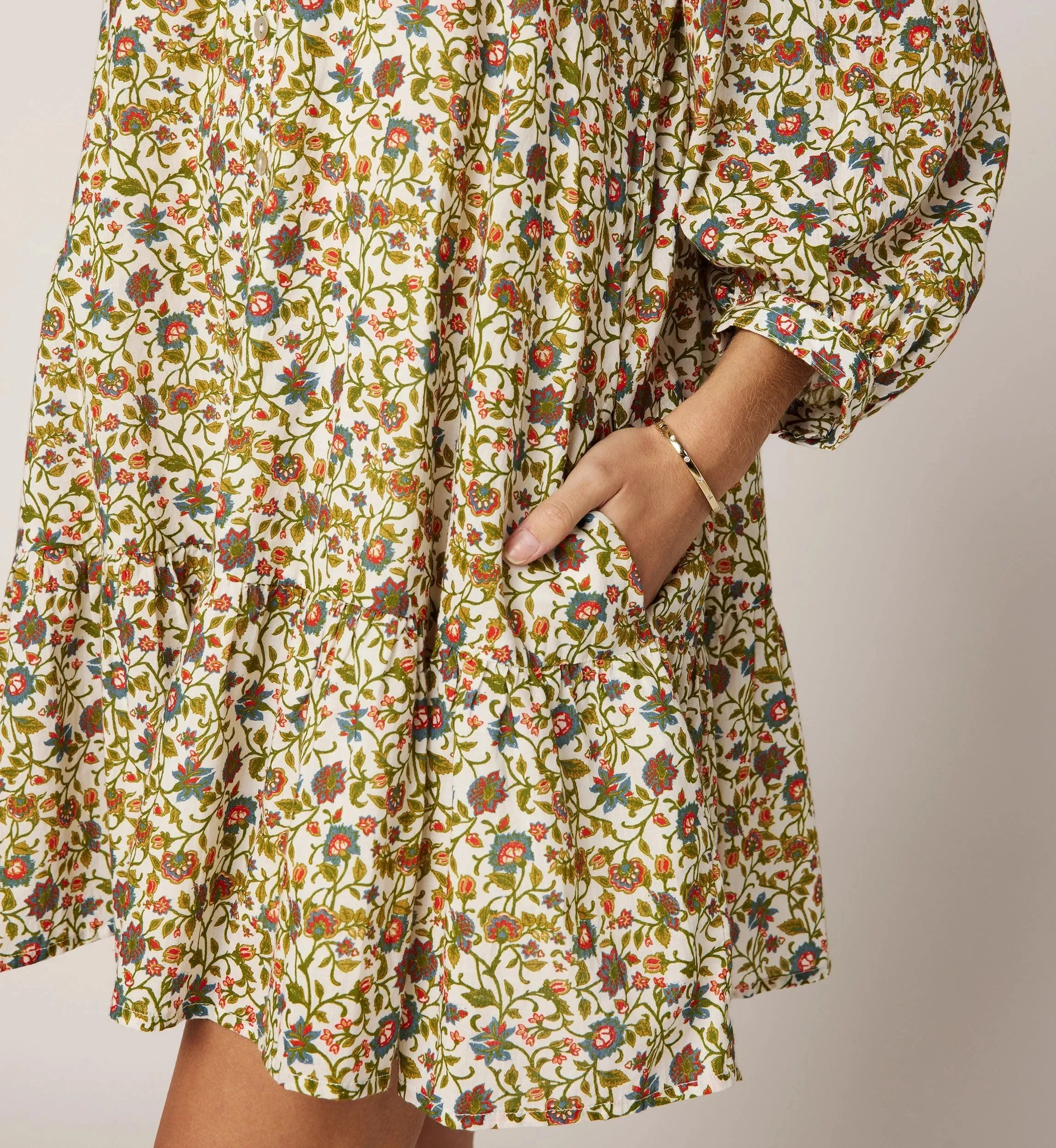 Flattering Comfort Wear Holiday-Party Delilah Mini Dress | Viti Flora