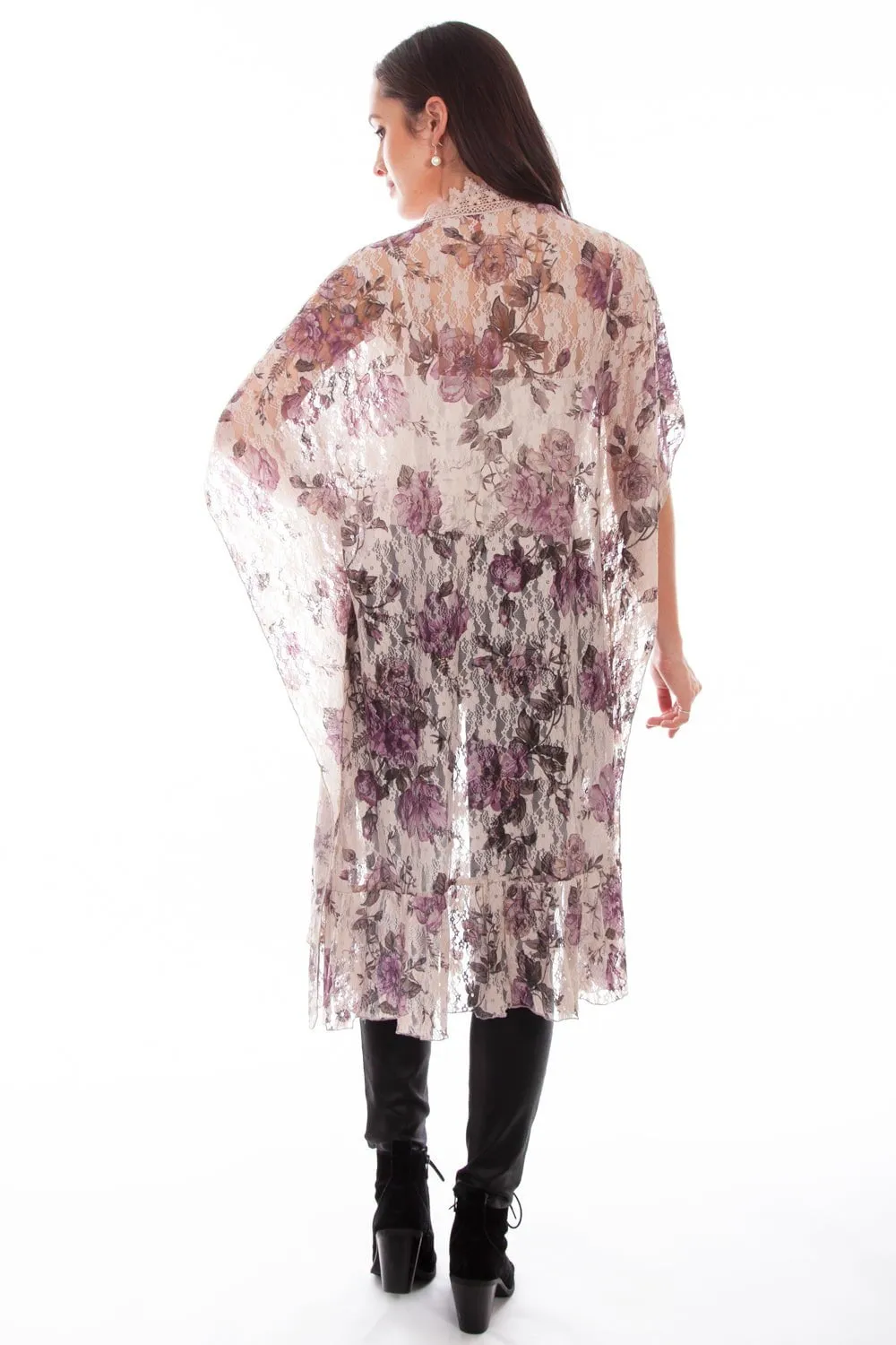 Seasonal piece Relaxed Taper Scully Womens Cafe Nylon Printed Lace Duster