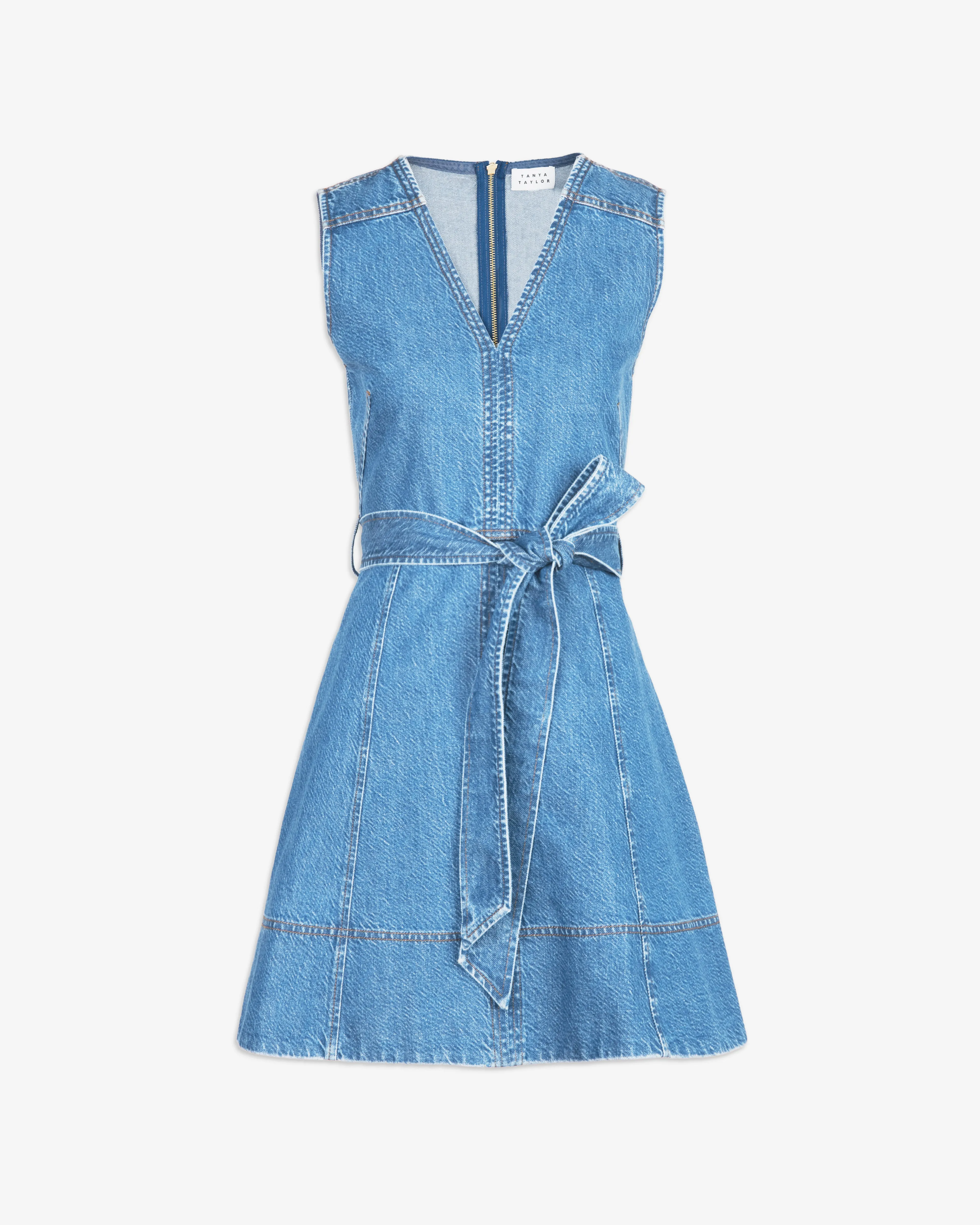 Playful-Detail Polished Layer Reina Dress