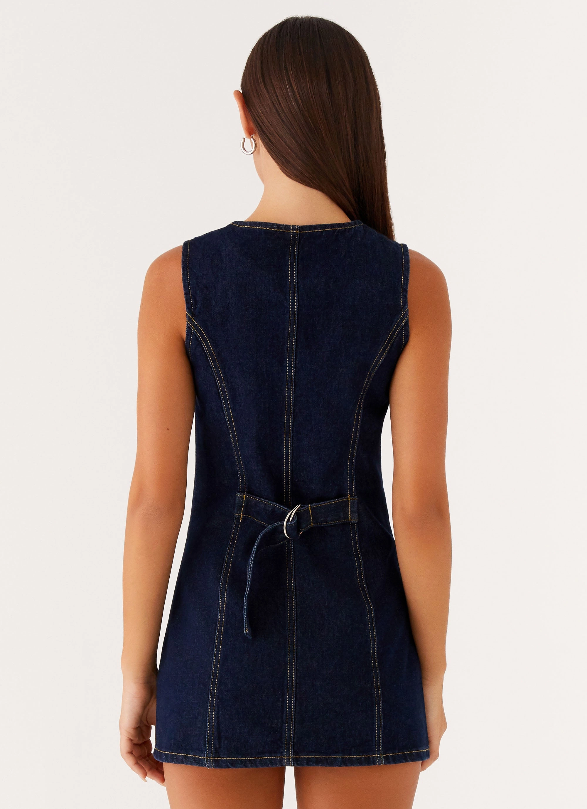 Clean Lines Dolton Mini Dress - Indigo