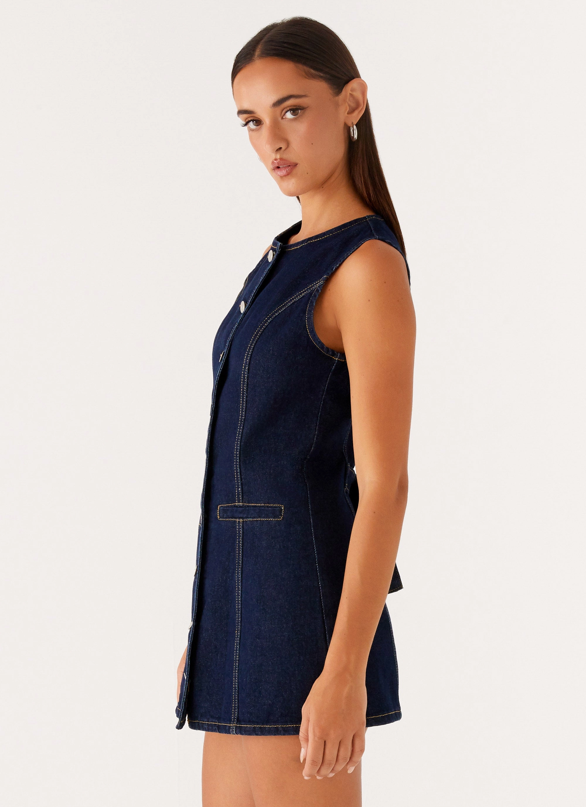 Comfy and Chic Dolton Mini Dress - Indigo
