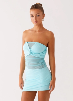 Stylish Touch Lita Twist Mini Dress - Turquoise Lita Twist Mini Dress - Turquoise Perfect Fit Look Effortless Comfort