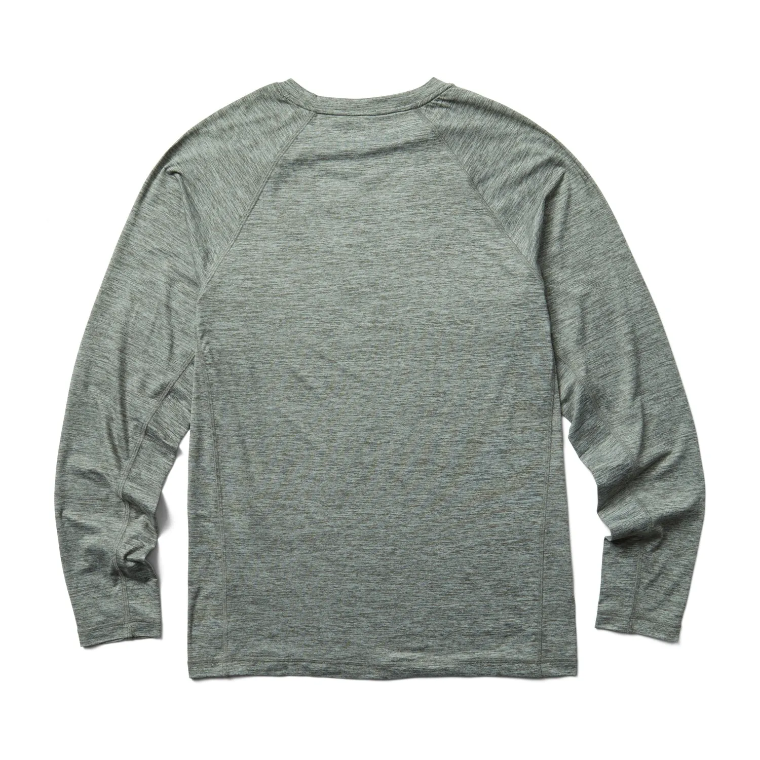 Non Irritating Tags Work-to-Weekend Wolverine Mens Gunmetal Heather Polyester L/S Sun-Stop Eco Tee