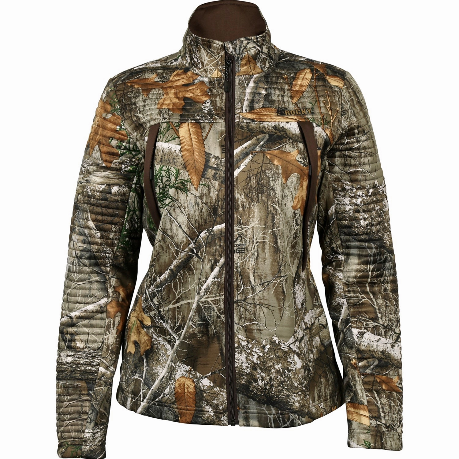 Rocky Womens Outdoor Stratum Realtree Edge Synthetic Softshell Jacket Chic Wear