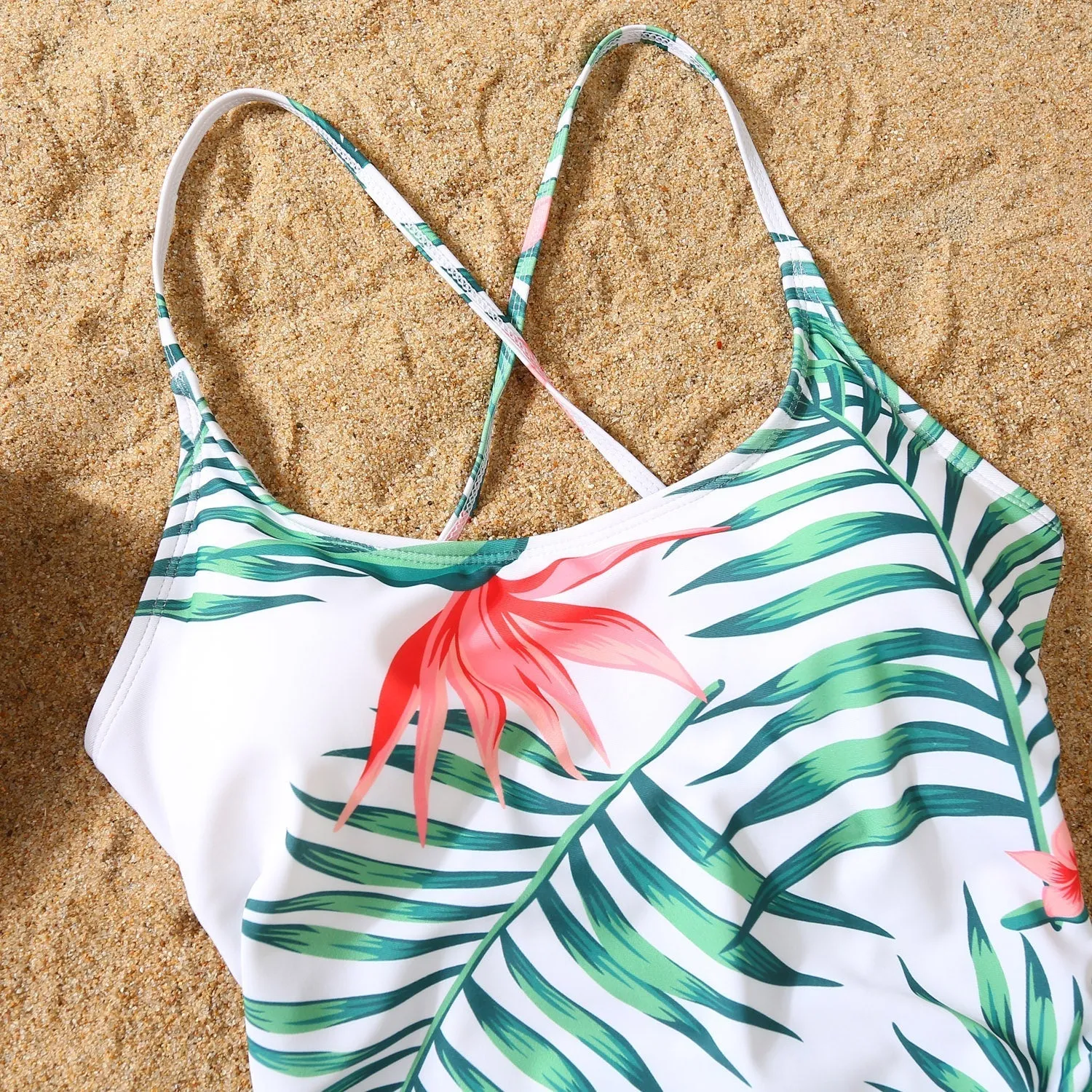 Summer Floral Breeze Family Matching Swimsuit