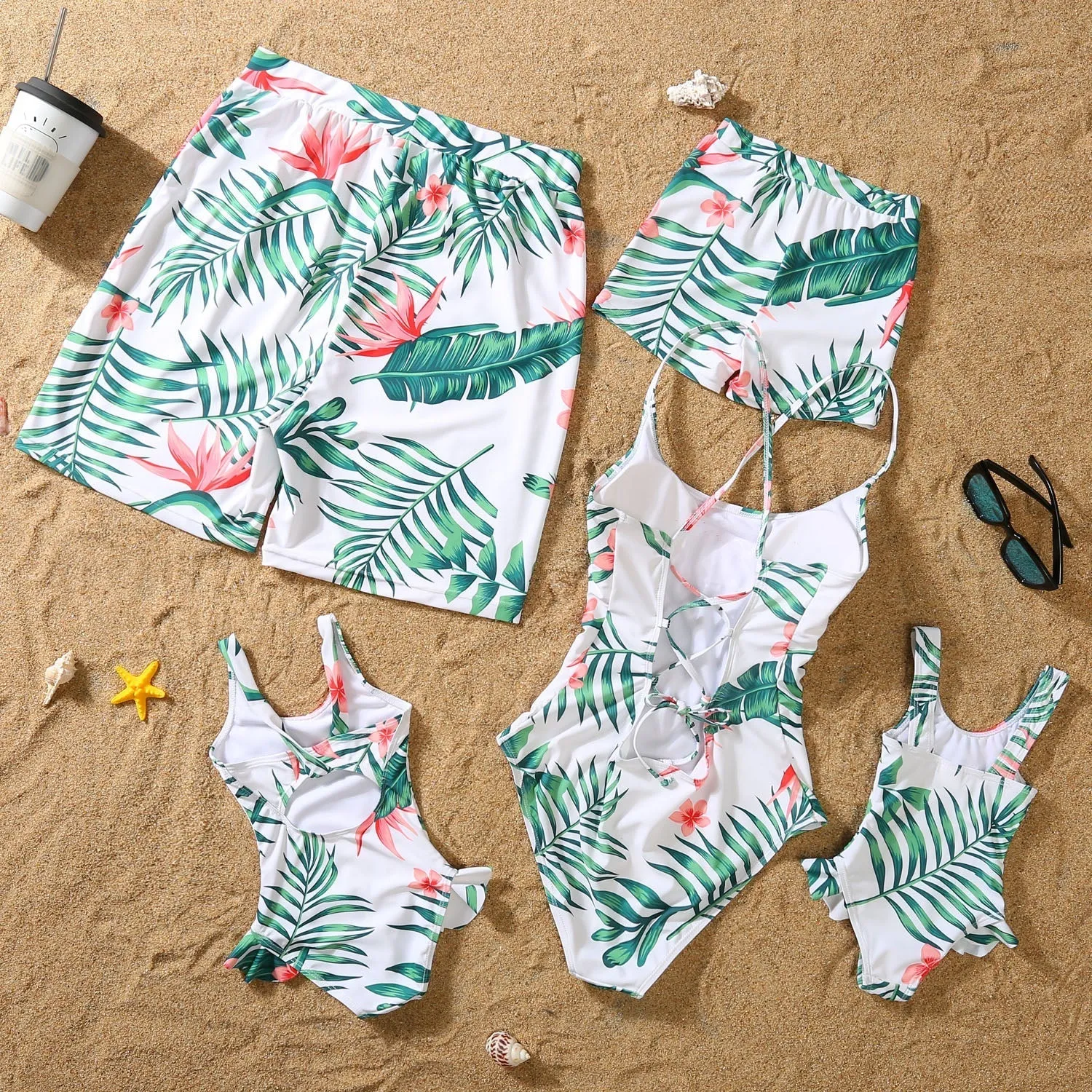 Summer Floral Breeze Family Matching Swimsuit