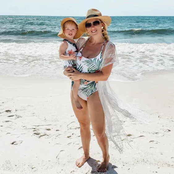 Summer Floral Breeze Family Matching Swimsuit