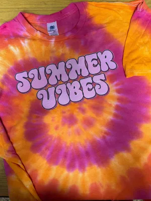 Summer Vibes Tie Dye T-Shirt-NEW