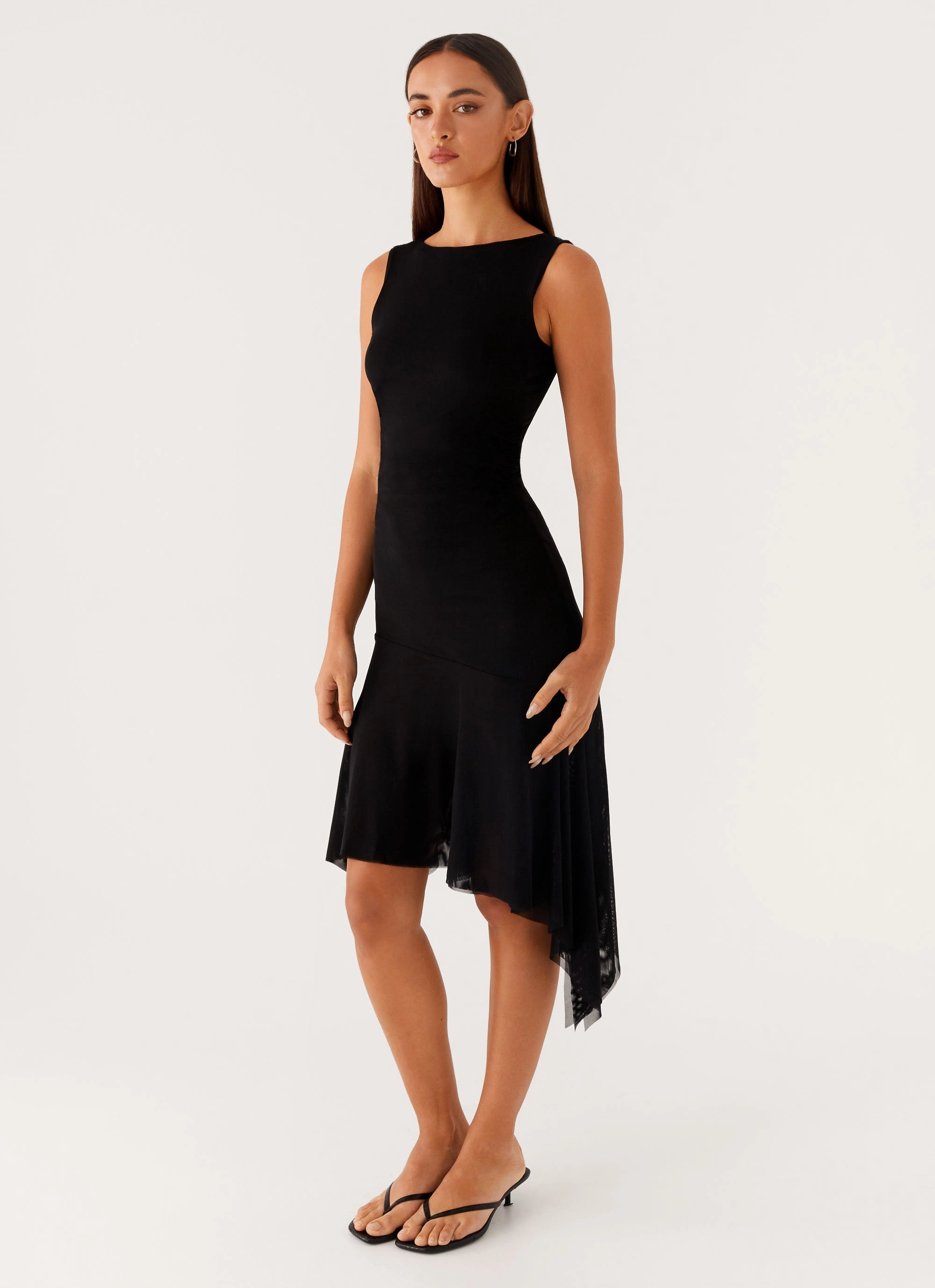 Comfy and Elegant Winona Midi Dress - Black