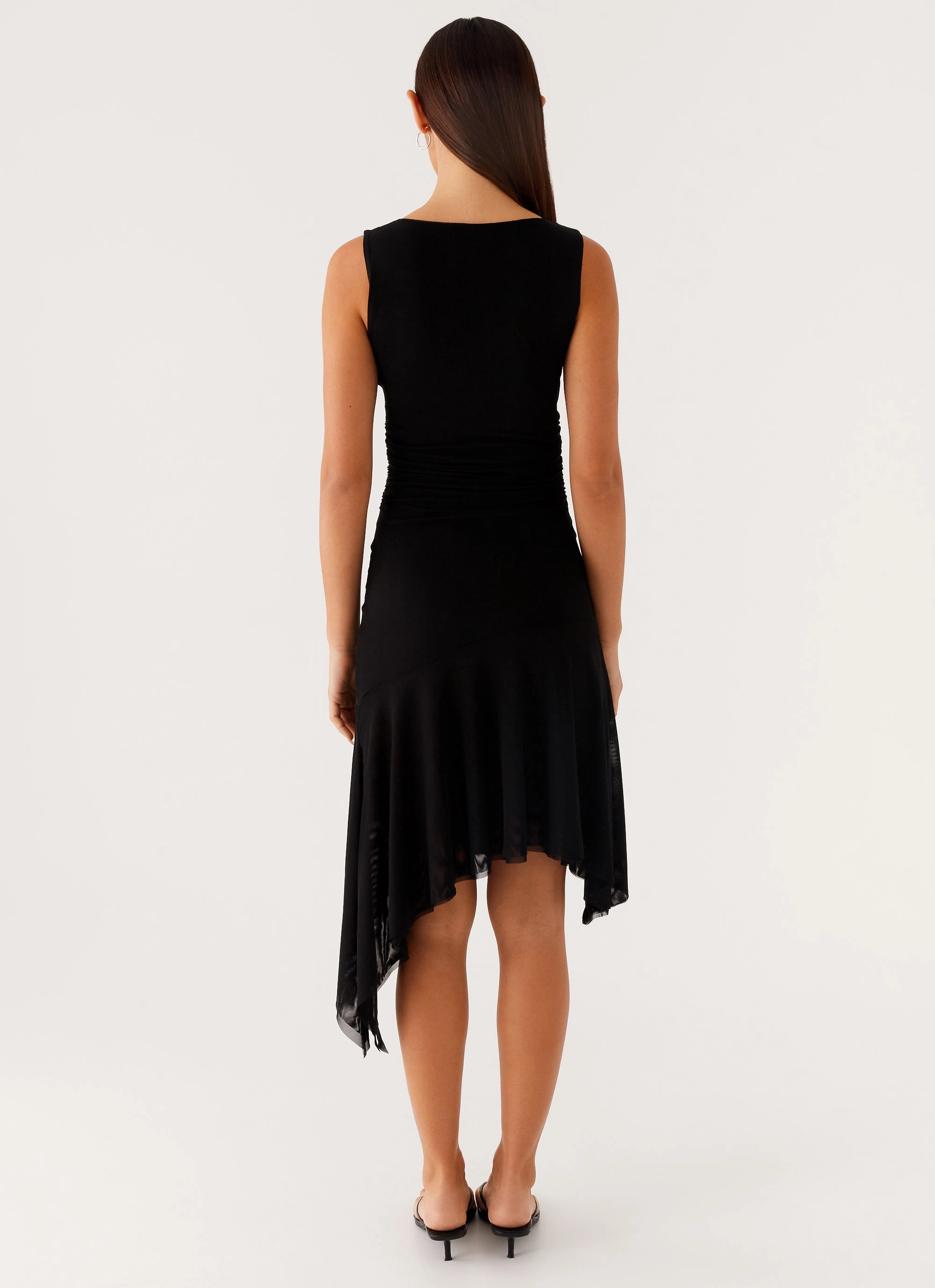 Cozy Texture Winona Midi Dress - Black