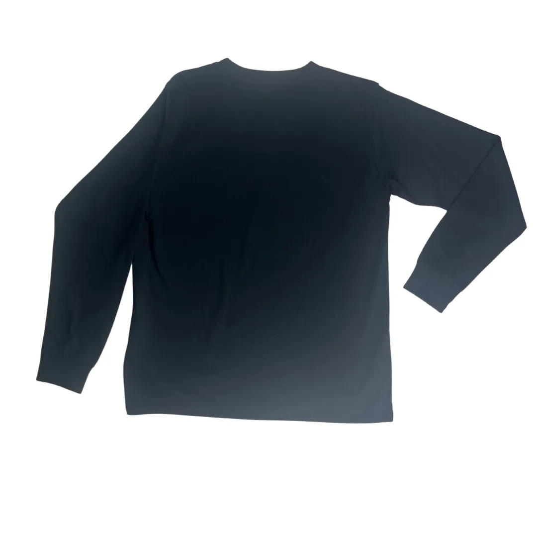 Sun Diego Long Sleeve West Coast Crop Tee - Navywhite