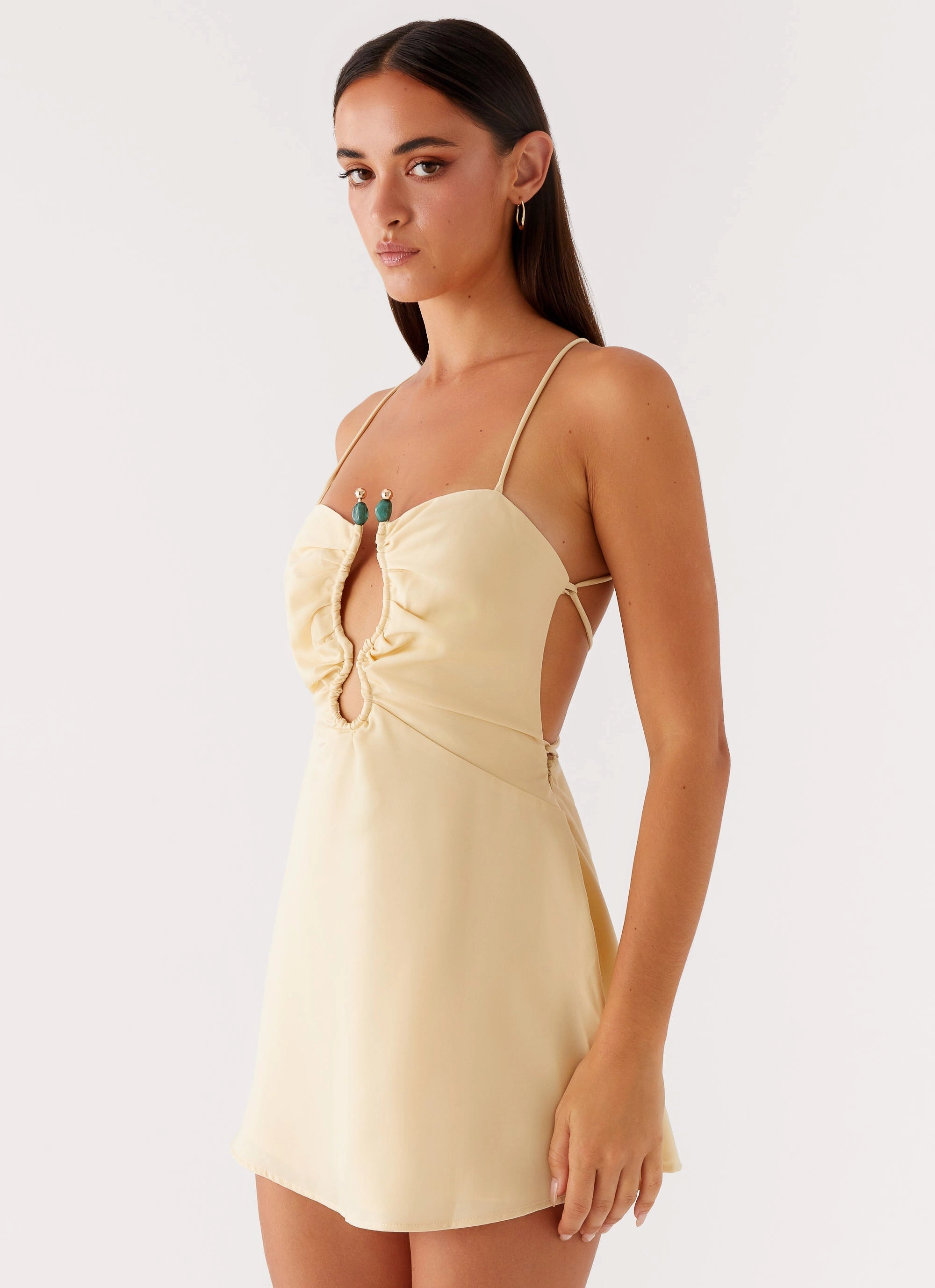Zuma Mini Dress - Yellow FlexibleClosure Timeless Style