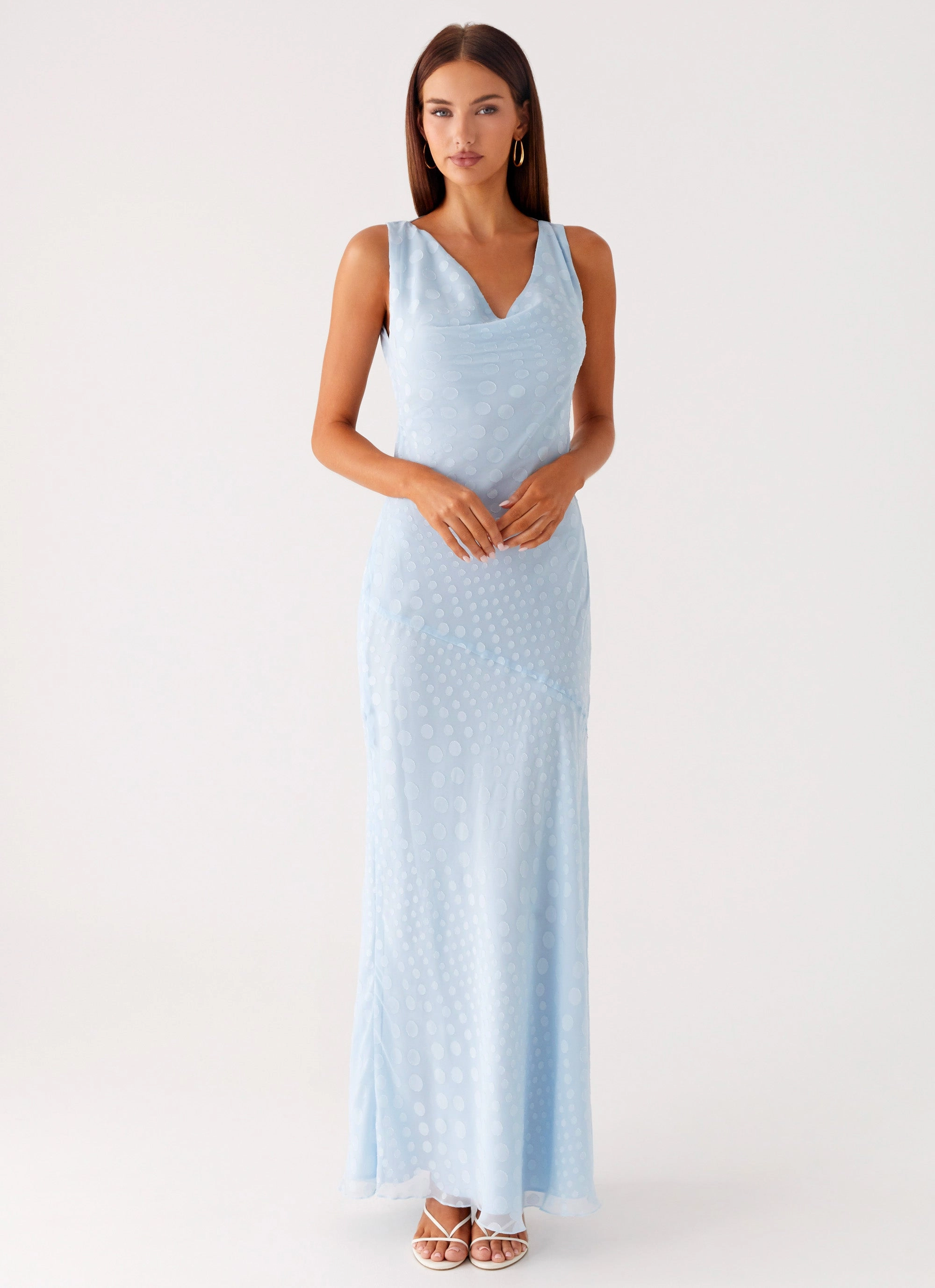 Sundance Chiffon Maxi Dress - Blue Romantic Vibes
