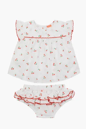 Sunuva Cherries Baby Girls Set
