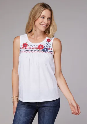 Sustainable materials Roper Womens 2084 Peasant Slub White 100% Cotton S/L Tank Top Roper Womens 2084 Peasant Slub White 100% Cotton S/L Tank Top Quality Wear Essential Piece