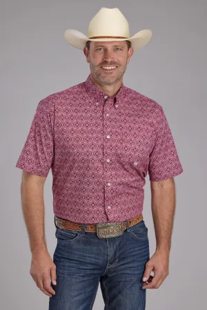 Sustainable Wear Roper Mens 2386 Medallion Paisley Red Cotton Blend 1 Pkt S/S Shirt Roper Mens 2386 Medallion Paisley Red Cotton Blend 1 Pkt S/S Shirt stain resistant coating