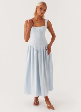 Suzie Midi Dress - Blue Stylish Sets Trendy pick Winter Proof Suzie Midi Dress - Blue