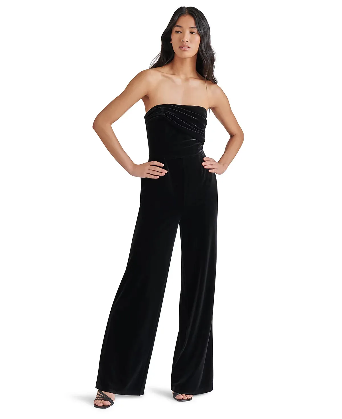Swanilda Velvet Jumpsuit in Black Beachwear All Timewear