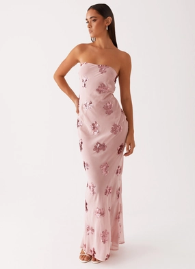 Sweet Escape Sequin Maxi Dress - Baby Pink Casual Clothing Sweet Escape Sequin Maxi Dress - Baby Pink Luxe style