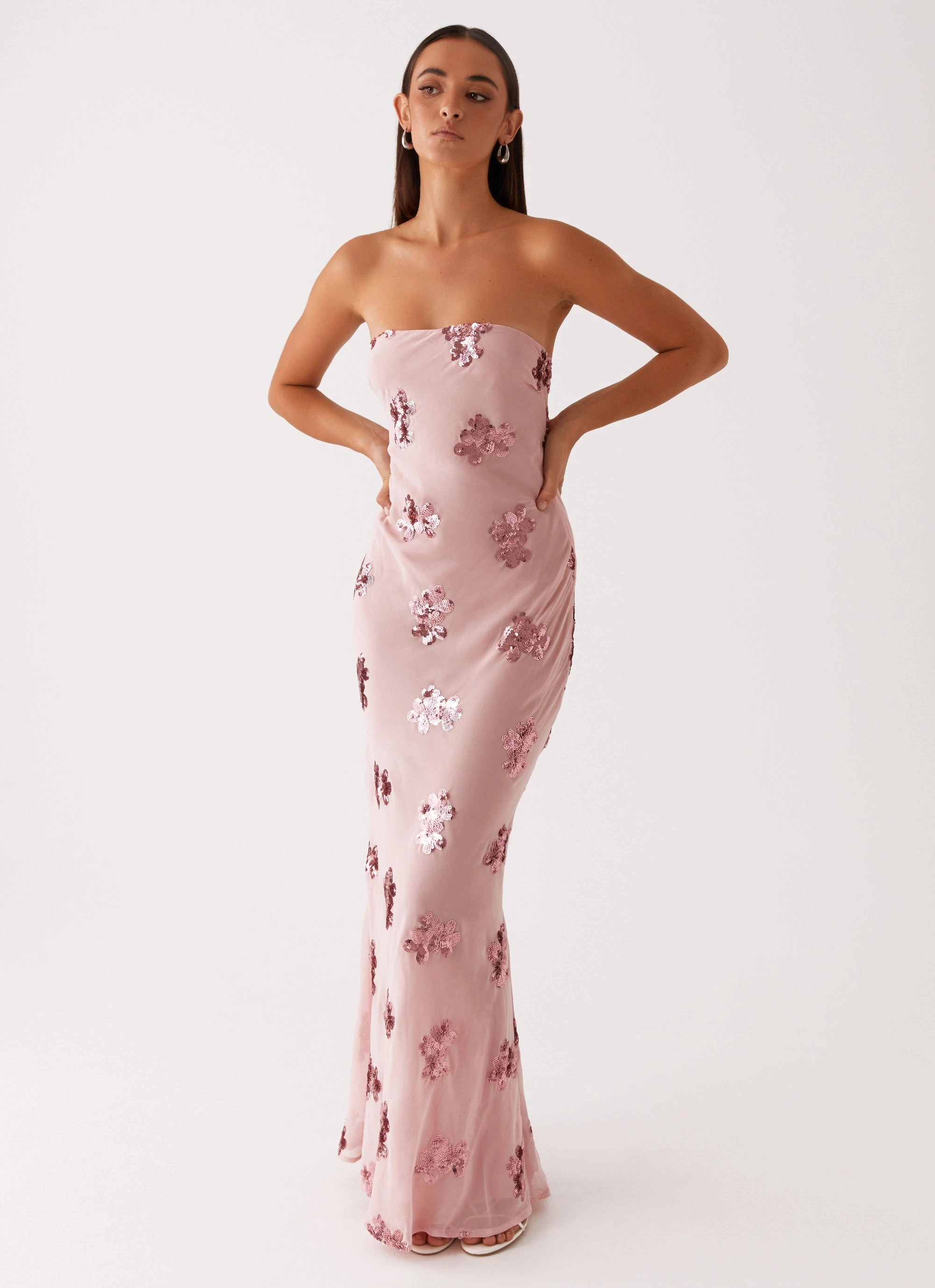 Sweet Escape Sequin Maxi Dress - Baby Pink Everyday Movement