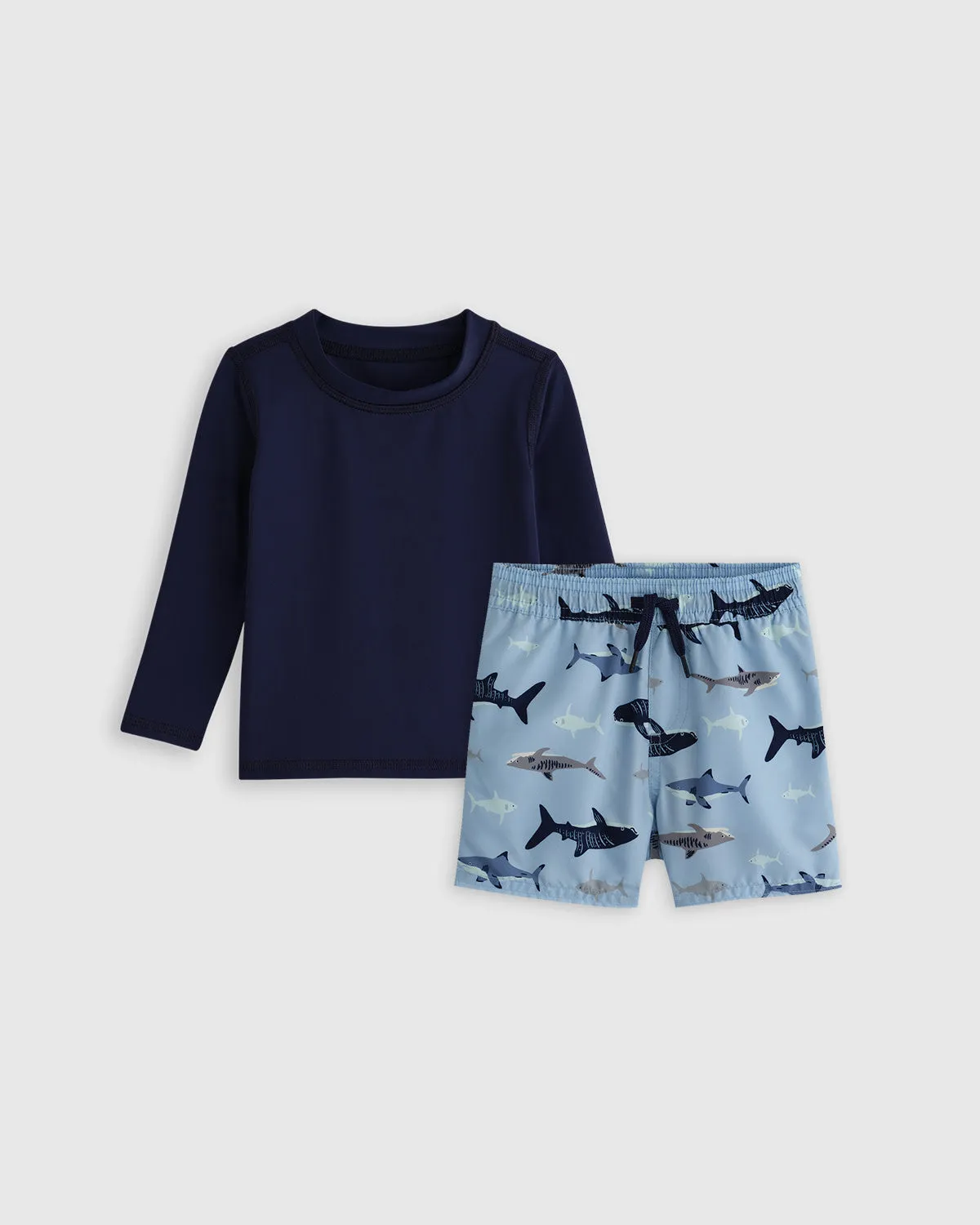 Swim Trunk and Rash Guard Set