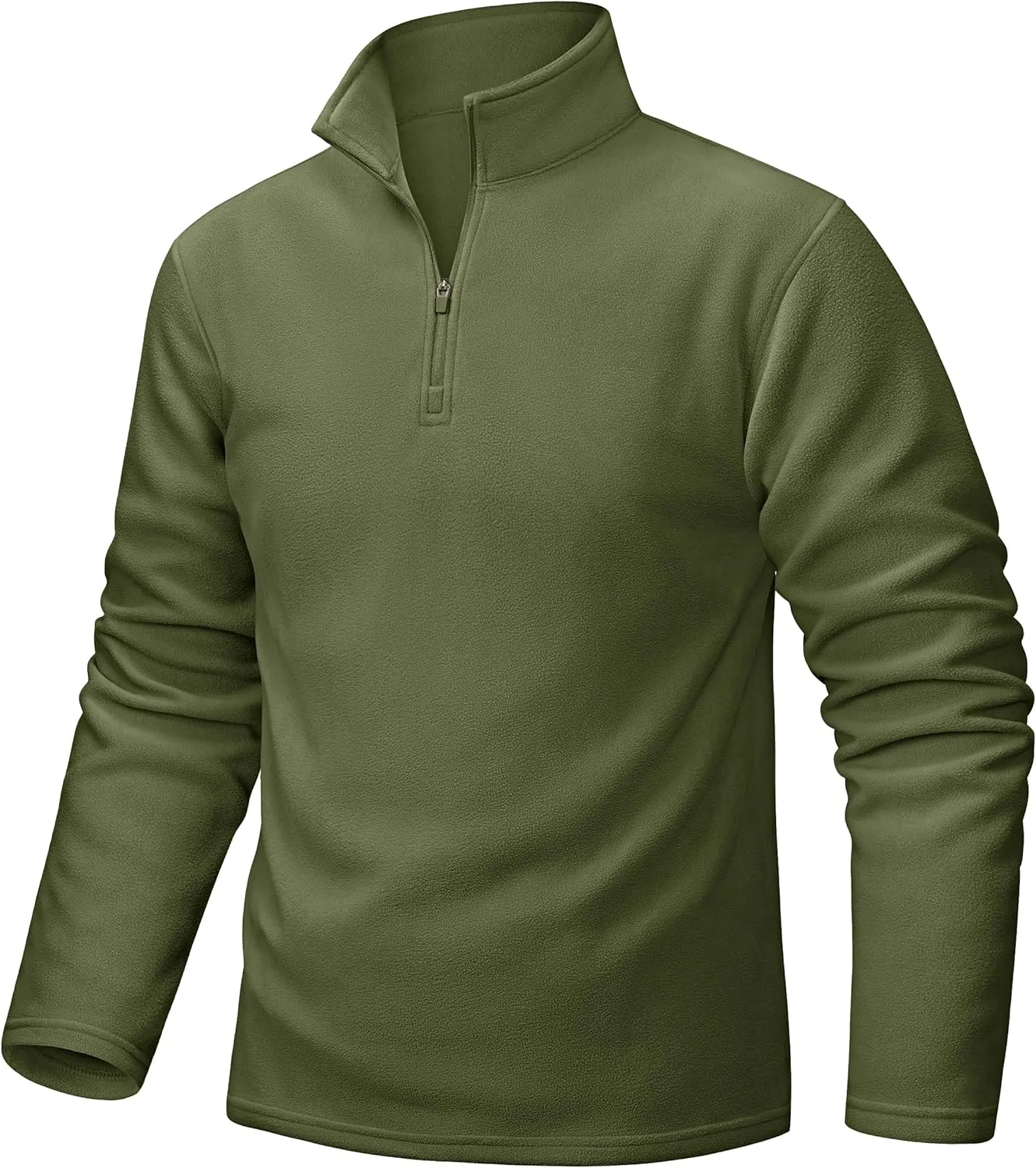TACVASEN Men's Quarter Zip Pullover Mock Neck Sweatshirt Fleece Lightweight Fashion Sweaters Casual Activewear