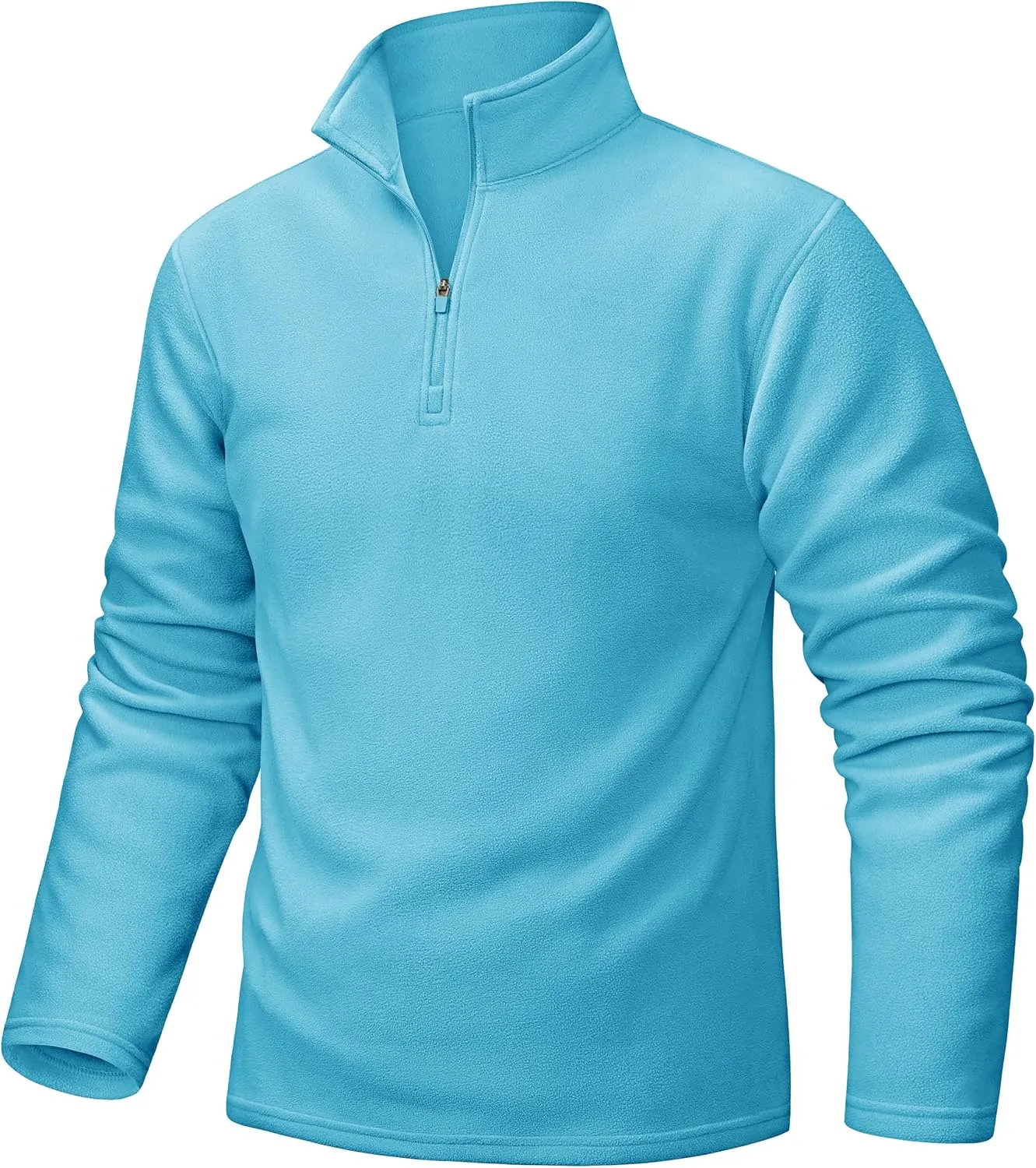TACVASEN Men's Quarter Zip Pullover Mock Neck Sweatshirt Fleece Lightweight Fashion Sweaters Casual Activewear