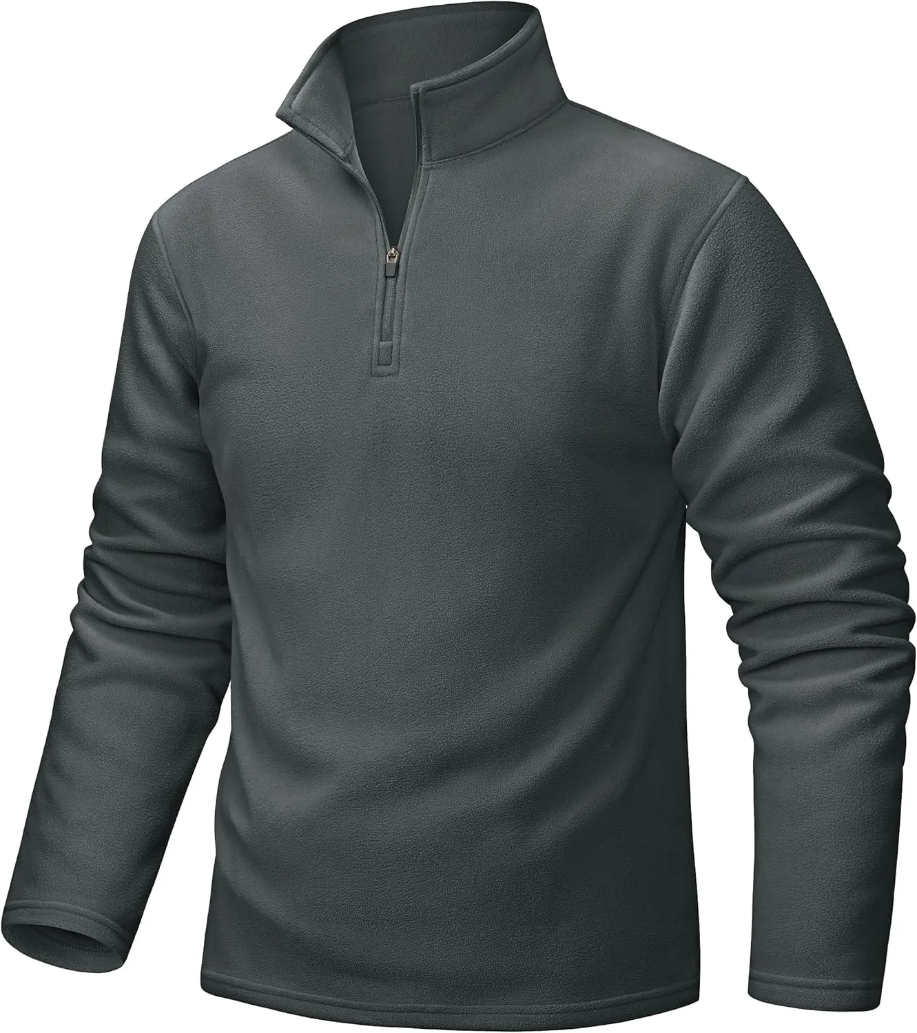 TACVASEN Men's Quarter Zip Pullover Mock Neck Sweatshirt Fleece Lightweight Fashion Sweaters Casual Activewear