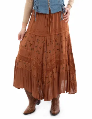 Tailored Design Scully Womens Adorned Multi Panels Rust 100% Rayon Skirt Slim Modern Wardrobe Choice Scully Womens Adorned Multi Panels Rust 100% Rayon Skirt