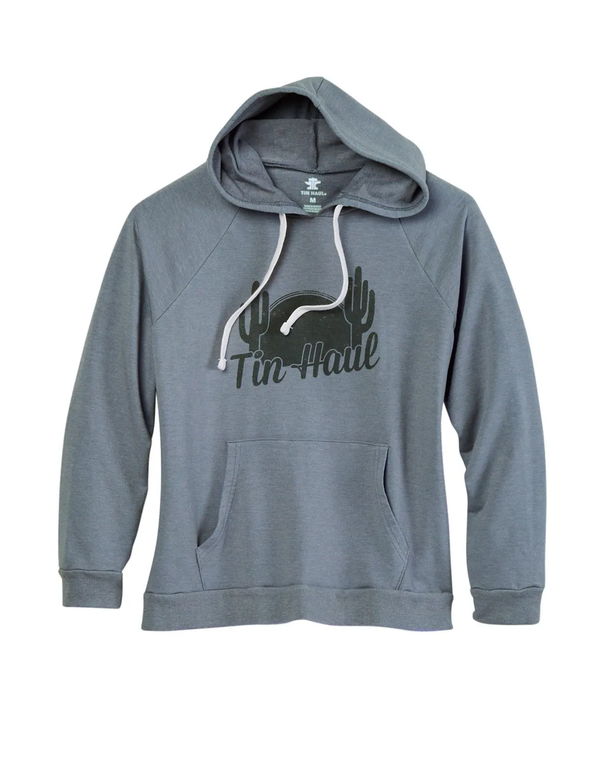 Tin Haul Womens Cactus Sunset Grey Poly/Cotton Hoodie Style Appropriate