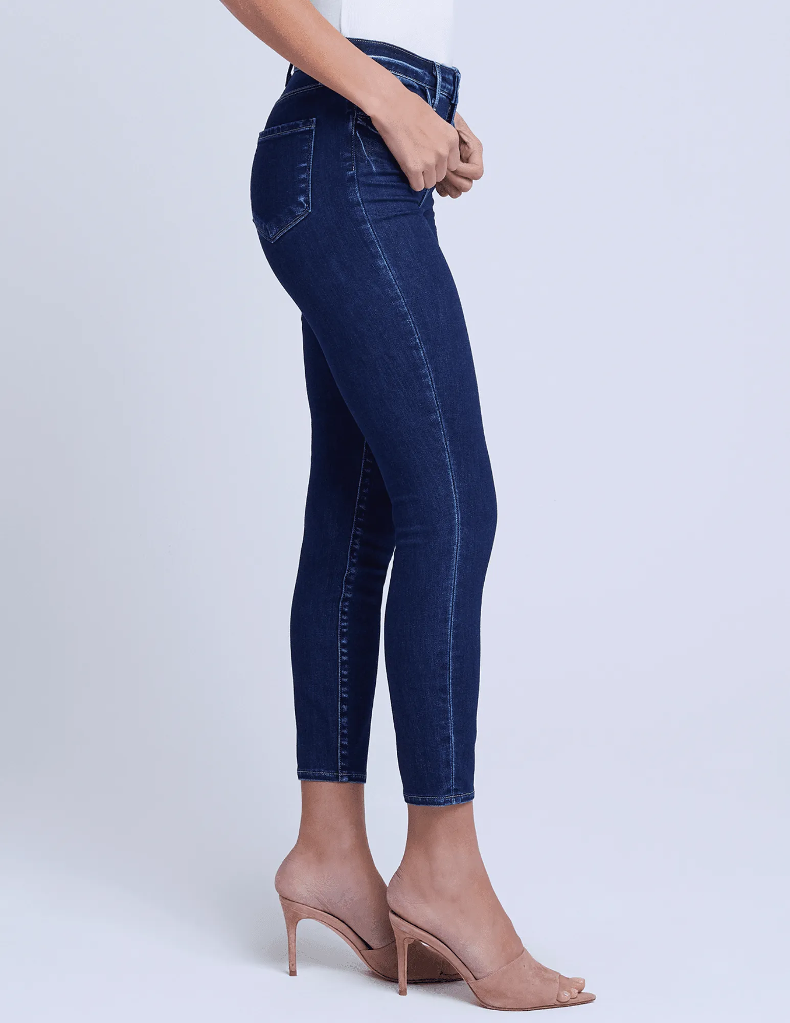 Relaxed Comfort Stylish Daily Wear Parent Style L??AGENCE Margot High Rise Skinny Jeans In 4am