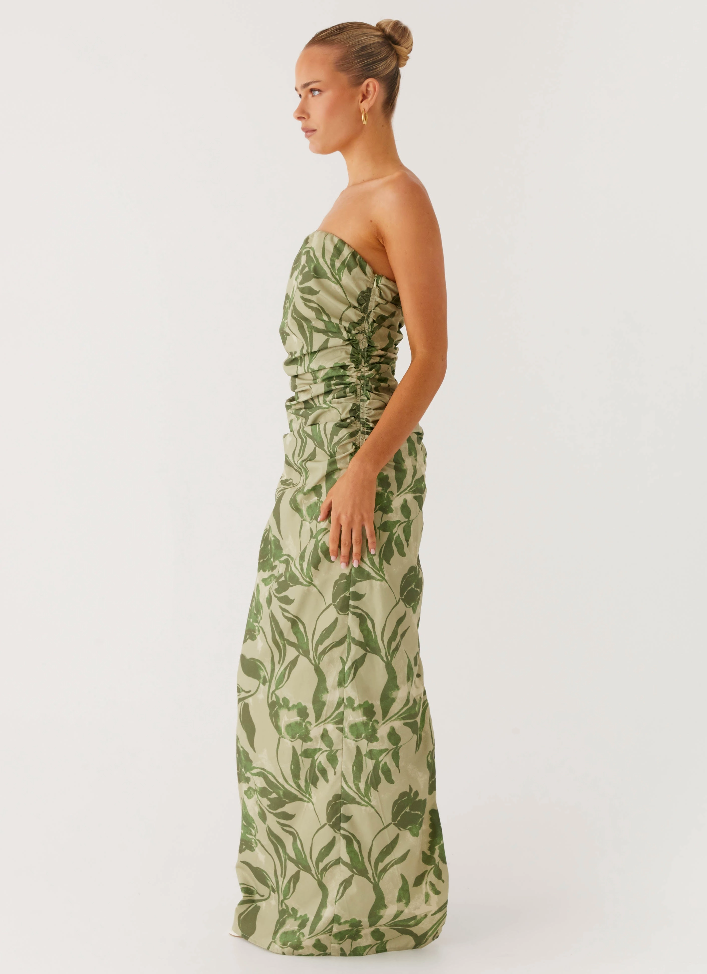 Gentle Look Feminine Fit Sirrah Maxi Dress - Jade Fern