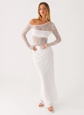 Take Your Time Maxi Dress - White Smart and Stylish Elegant Mood Take Your Time Maxi Dress - White