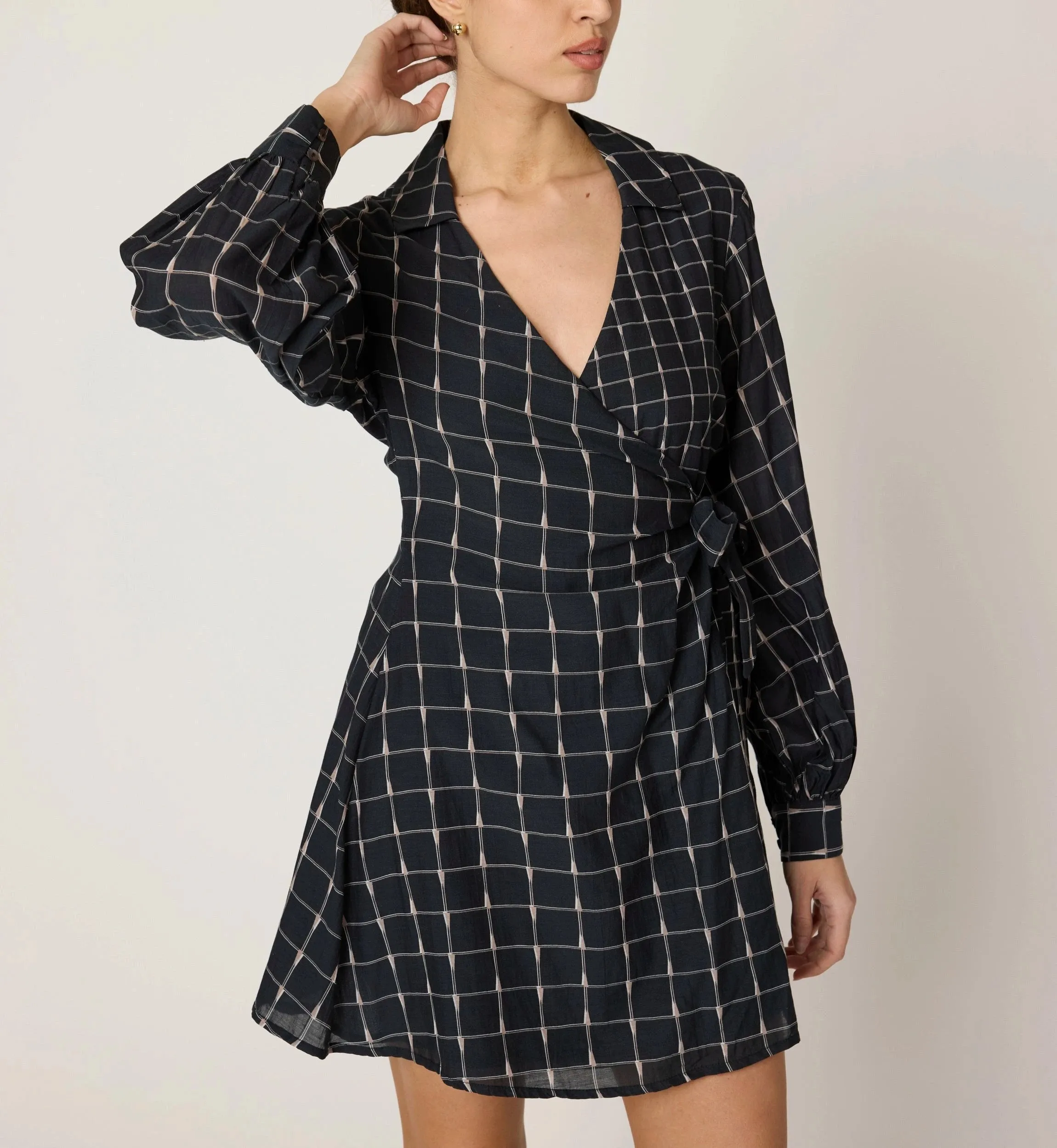 Edgy Twist Bright bold dress Talia Mini Dress | Saul