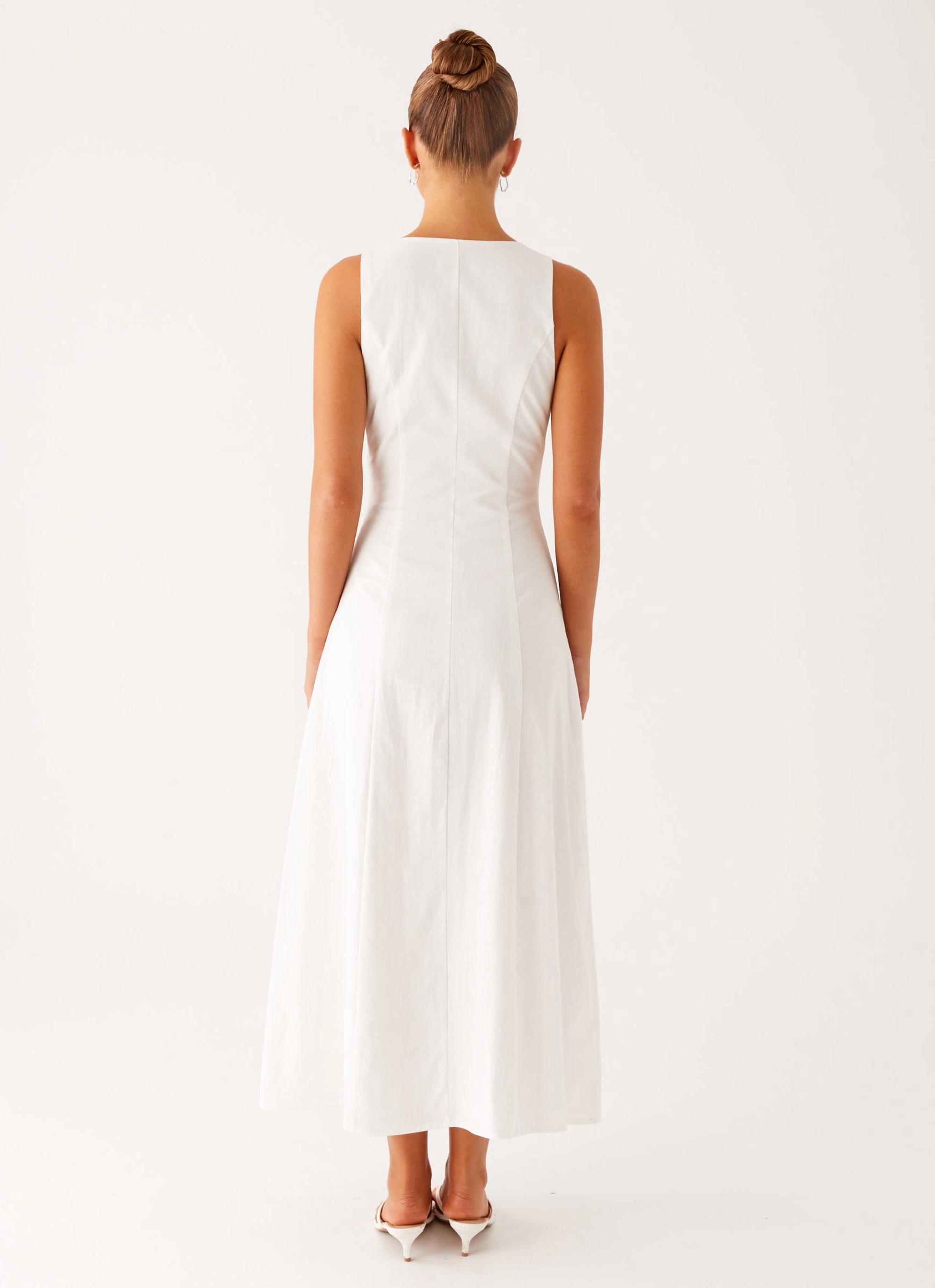 Linen Vibe Tamsin Linen Maxi Dress - White