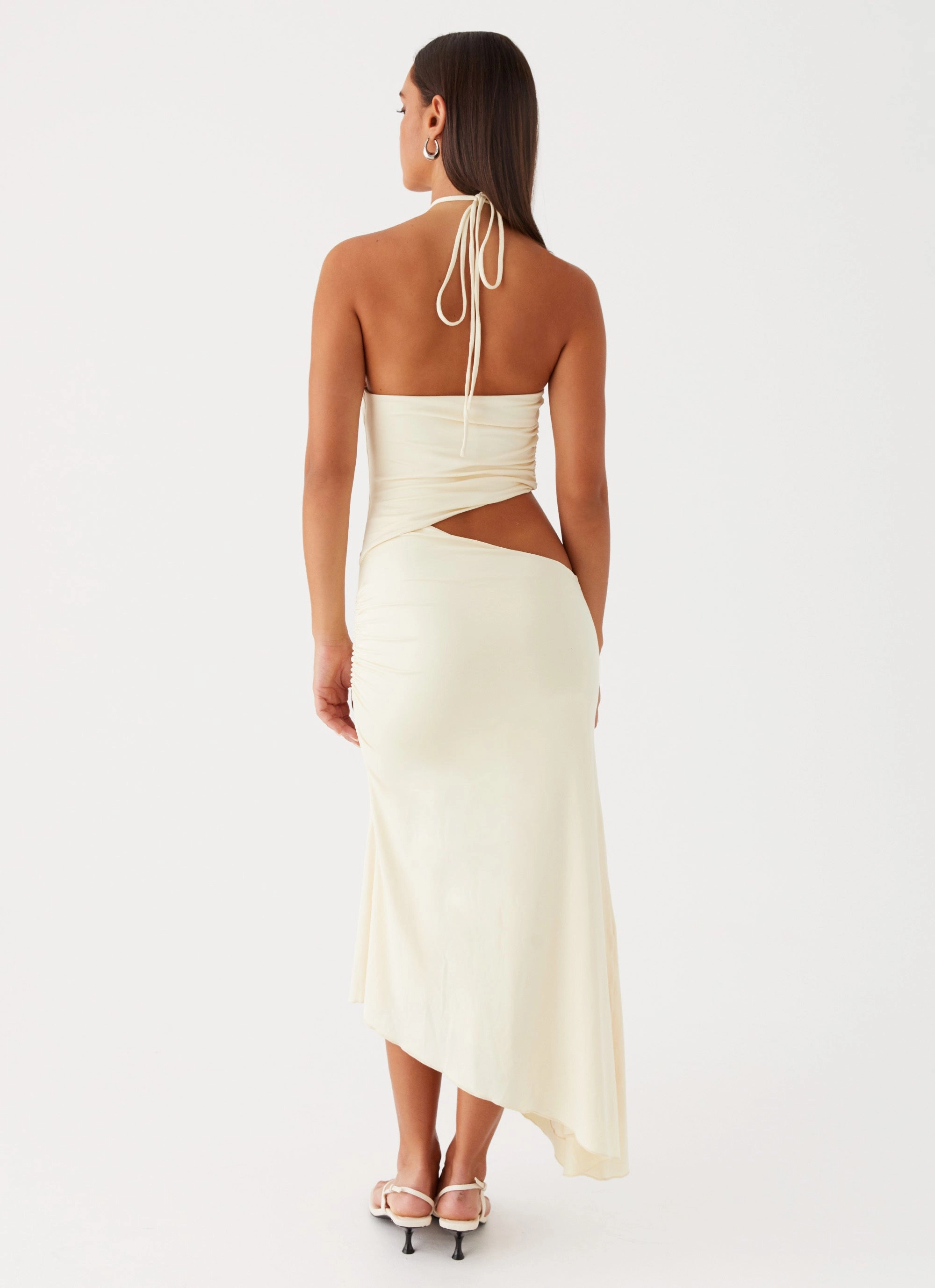 Feminine Cut Relaxed Wear Tasha Maxi Dress - Lemon