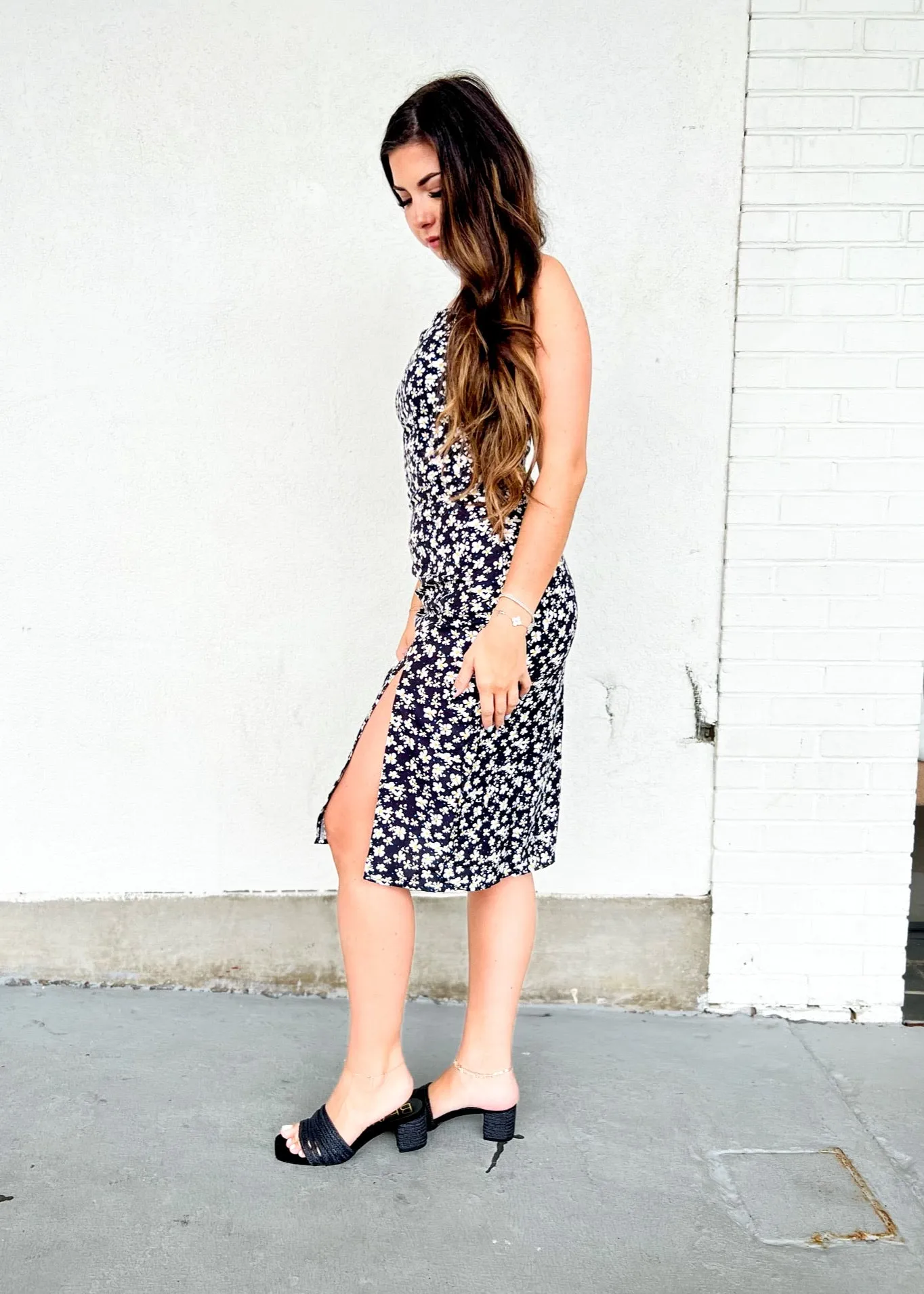 TAYLOR DITSY FLORAL MIDI DRESS Mood Glow