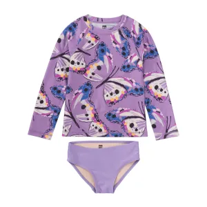 Tea Carnival Butterfly Rash Guard Set