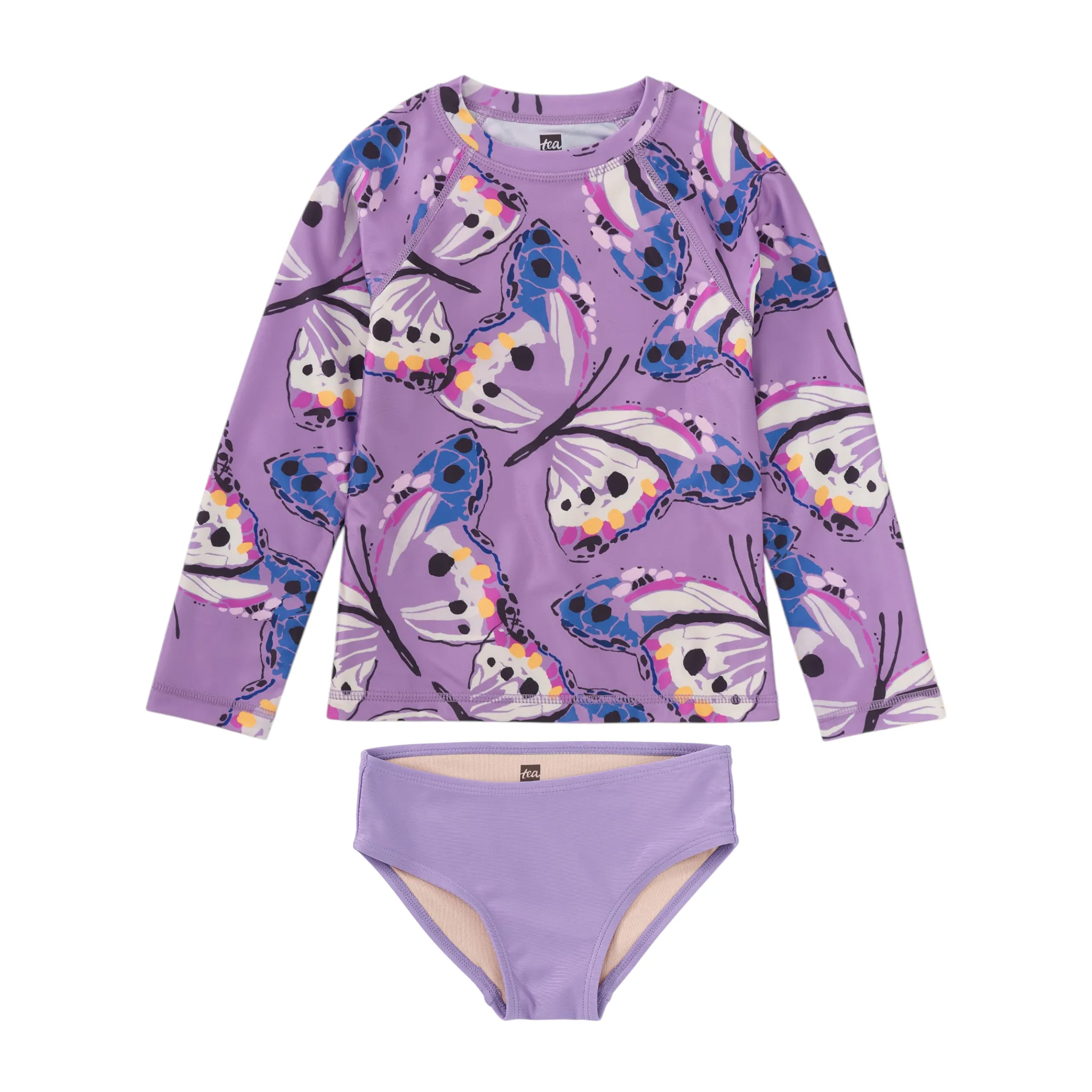 Tea Carnival Butterfly Rash Guard Set