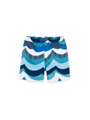 Tea Collection Swim Trunks - Scallop Waves (Final Sale)