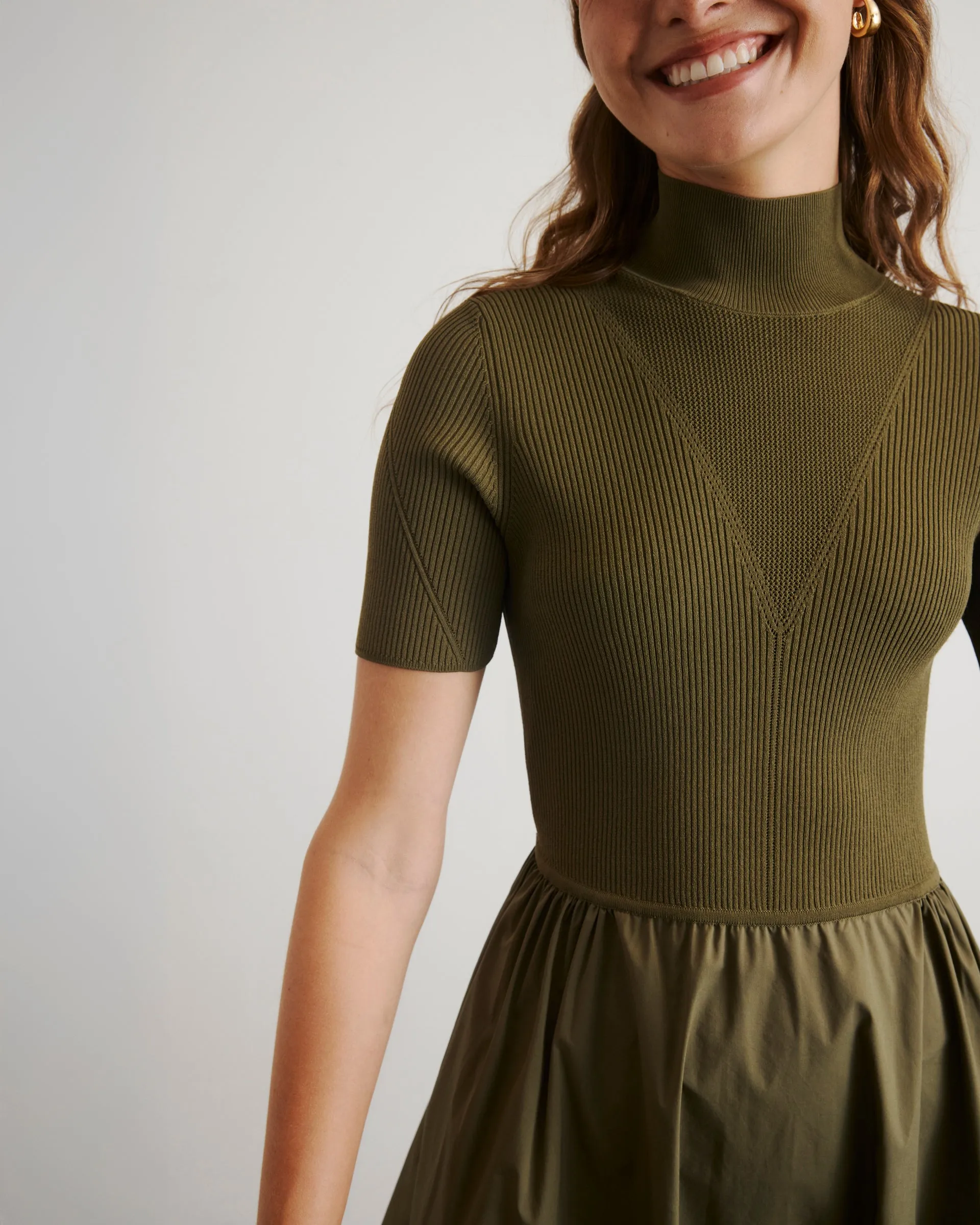 Teresa Knit Dress Upgrade-Option Sustainable-Lining