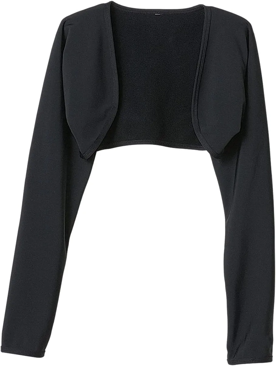 Terry Cycling Clothes for Women, Thermal Bike Bolero Shrug Open Front Arm Sleeves Warm Fleece Moisture Control Bike Accessory