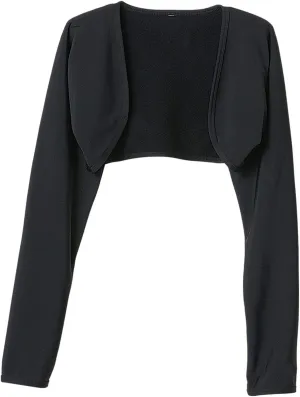 Terry Cycling Clothes for Women, Thermal Bike Bolero Shrug Open Front Arm Sleeves Warm Fleece Moisture Control Bike Accessory
