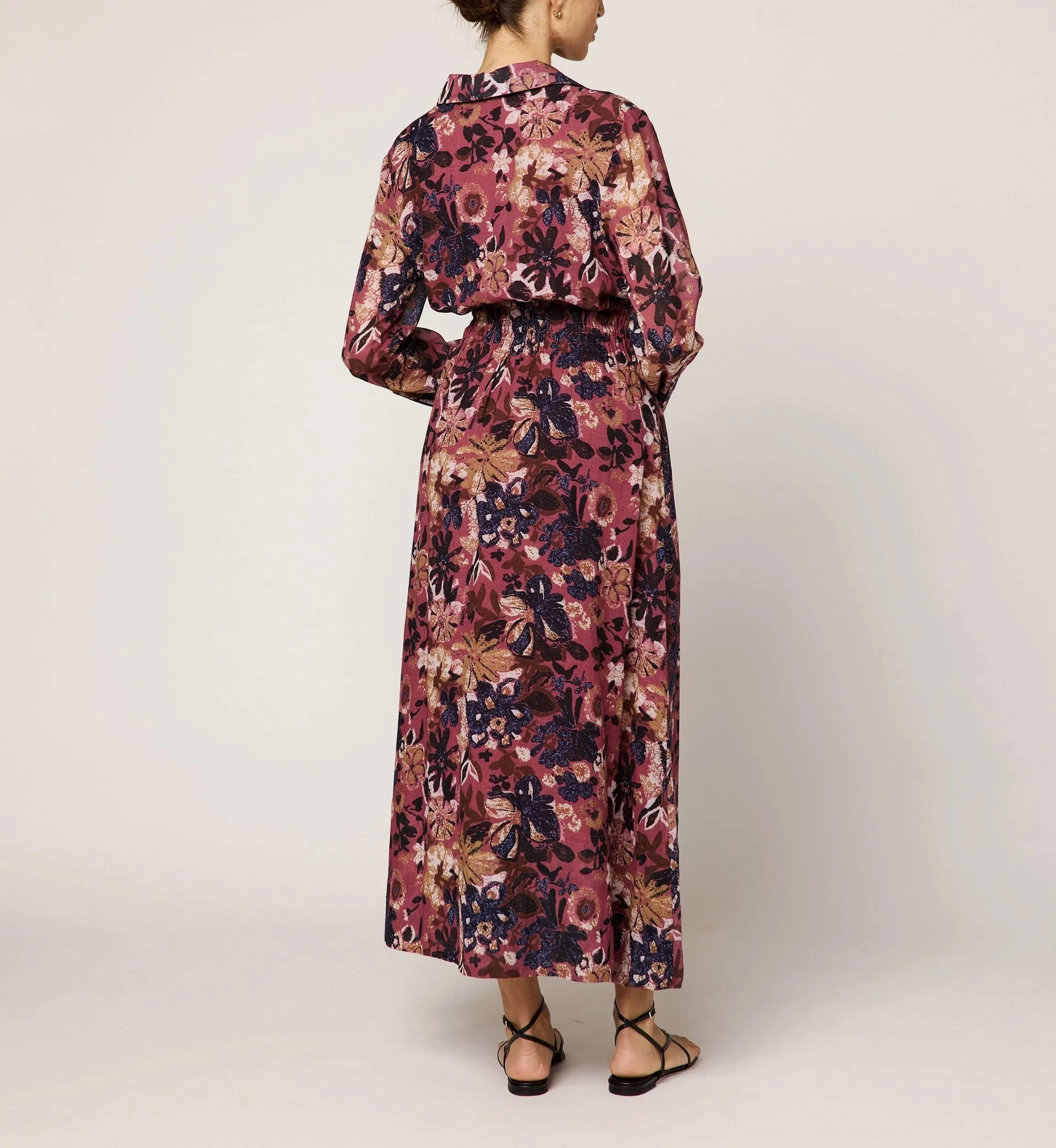 Comfortable texture Tharini Midi Dress | Bergamo
